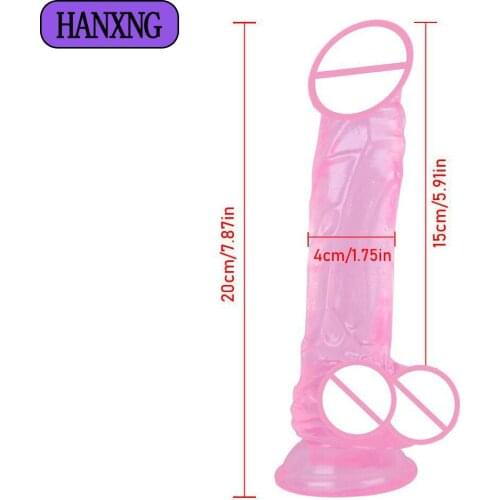 Mulit Color 4cm Huge Dildofor Women Strap On Anal Plug Sex Toys Realistic Penis G-Spot Orgasm For Women Men Sex Toys For Couples