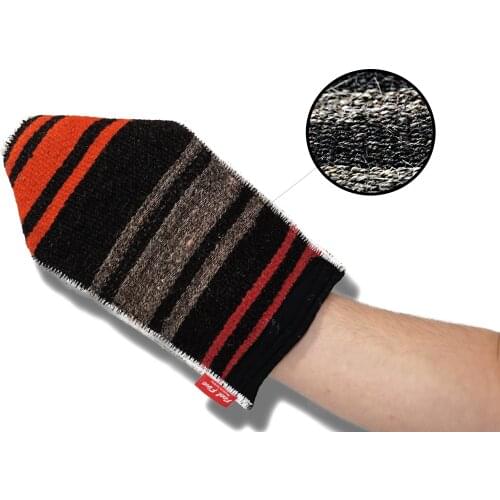 Goat Hair Exfoliating Skin Bath Gloves Large Bath Charcoal Washcloths Bath Mitten Scrubber Sponge Cloth Making Scrubber