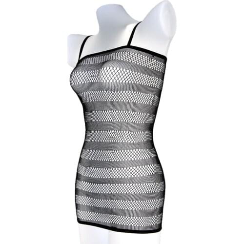 Adult Product Skinny Dress Women Summer Sleepwear Exotic Apparel Net Tight Erotic Lingerie Sexy Nightwear