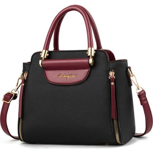 2021 Luxury Womens One-shoulder Handbag PU Leather Quality Messenger Bag Casual Fashion Classic Womens Bag Simple Ladies Totes