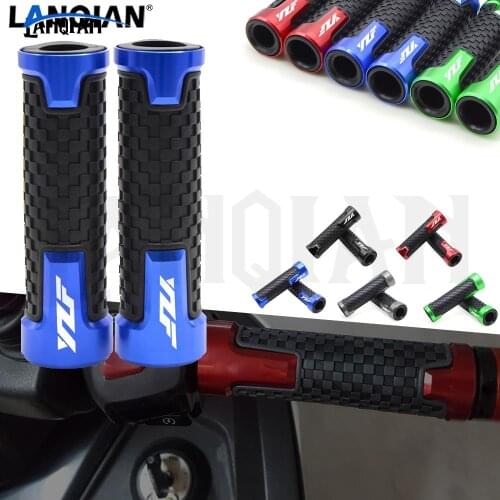 For YAMAHA YZF R3 YZF R1 YZF R6 Motorcycle Handle Grip 7/8''22mm CNC Moto Handlebar Grips YZF R15 250 Accessories YZF LOGO