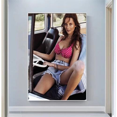 Anouk De Heer Sexy Model Pretty Girl Swimsuit Pose Wall Silk Cloth HD Poster Art Home Decoration Gift