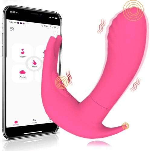 Silicone Vibrator APP Wireless Remote Control Vibrating Egg G-Spot Massage Wearable vibrator Adult Games Sex Toys for Women