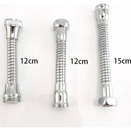 12cm 15cm Kitchen Faucet Tube Water Saving Kitchen Tap Extension Hose Water Faucet Adjustment Faucet Accessories Stainless Steel