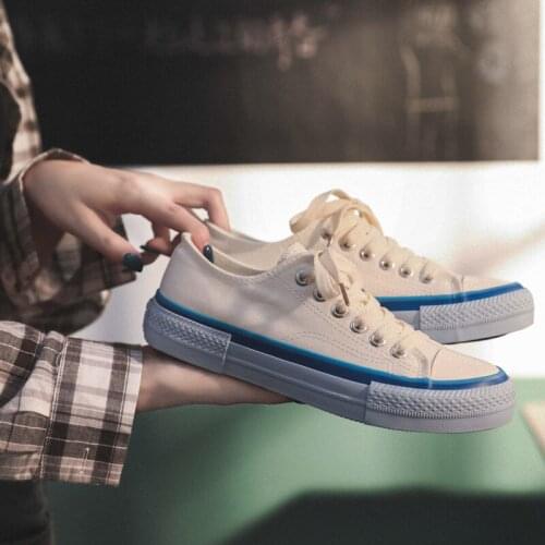 Japanese small white shoes ins canvas shoes women 2021 spring and summer new student ulzzang Harajuku comfort board shoes