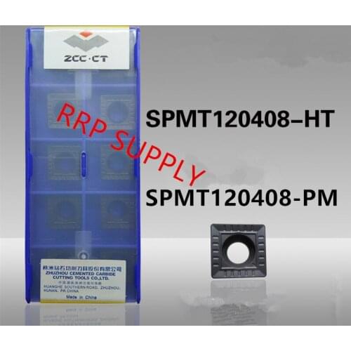 SPMT120408-HT YBD252///SPMT120408-PM YBG302 carbide inserts to choose, CVD coating, for cutting steel, one box contains 10pcs