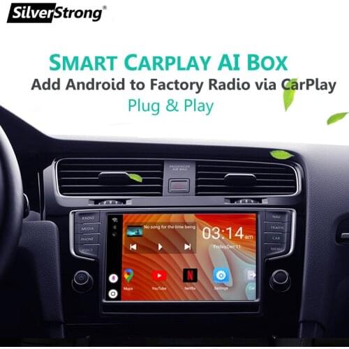 Universal CarPlay AI box Android Multimedia Player Android 9 system Wireless Mirror link For Apple Carplay Android Auto Tv Box