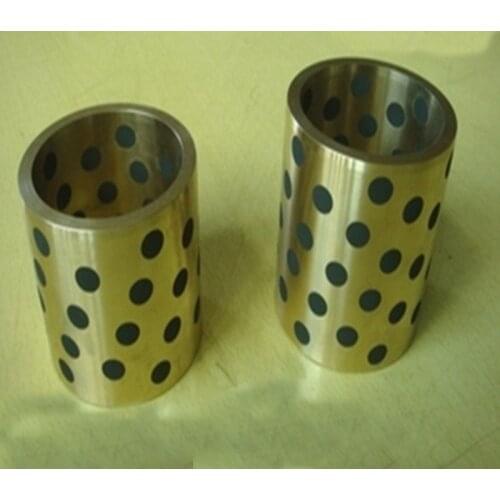 6mm-12mm inner diameter 10mm-16mm outer diameter JDB solid inlay graphite lubricating bearing brass sleeve oil-free bushing bolt