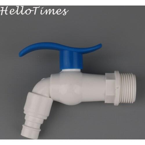 1pc PVC 1/2" 3/4" Male Thread Washing Machine Water Tap Washing Machine Faucet Bathroom Bibcocks Garden Quick Connector