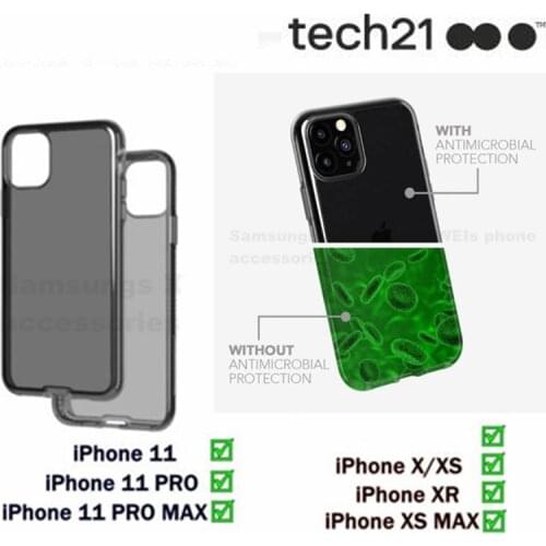 Original Tech21 Pure Tint Drop Protection Anti-drop phone Cover case For iPhone X/XS/XR/iPhone XS Max For iPhone 11/11 Pro Max