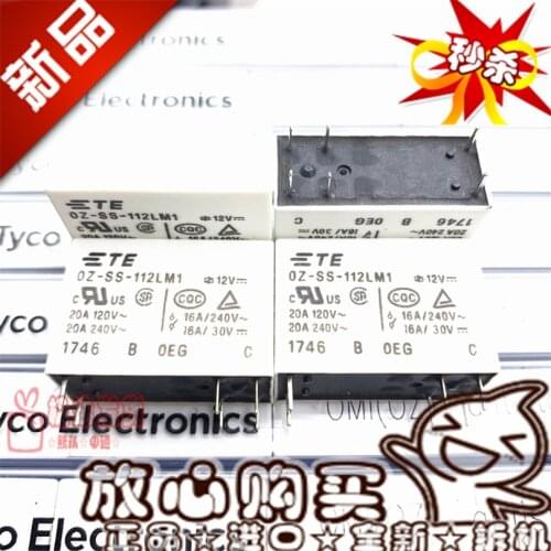10pcs/lot 100% new original OEG power relay OZ-SS-112L1 OZ SS 112L 12VDC 12V 16A 8PIN