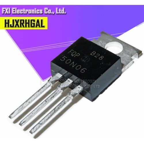 10pcs/lot FQP50N06 RFP50N06 TO-220 MOS 60V 50A TO-220 original authentic