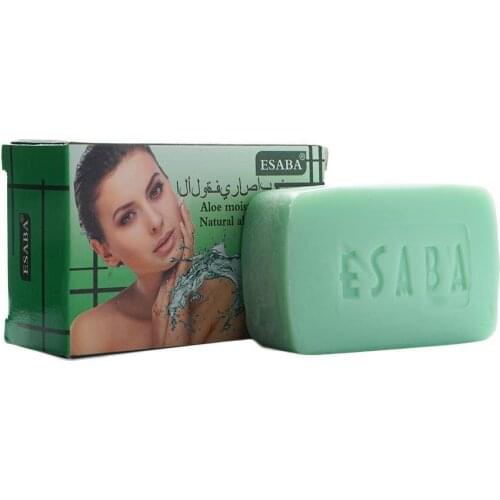 100g Aloe Scented Bath Soap Remove Pimple Pore Acne Treatment Sea Salt Soap Cleaner Moisturizing Soap Face Care Wash Basin Soap