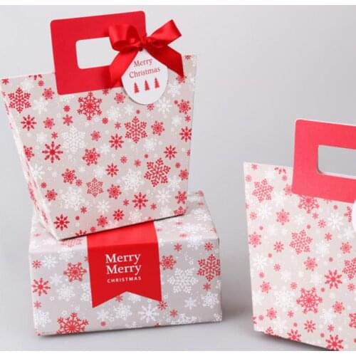 12X6X14.5cm Snowflake Christmas Wrapping Box/ Cake, candy, snacks packing boxes 200pcs/lot