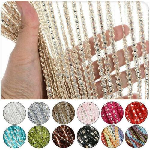 300x260 cm Luxury Shiny Tassel String Curtain For Door Window Bedroom Living Room Divider Home Decoration