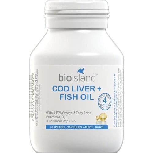Australia Bio Isand COD LIVER + FISH OIL FOR KIDS