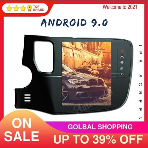 Android 9 4GB Car GPS Navigation Auto Radio For Mitsubishi OUTLANDER 2014-2019 Auto Head Unit Multimedia Player Tape Recorder HD