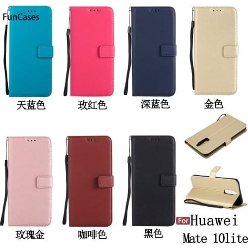 Wallet Case sFor Estuche Huawei Mate 10 Lite Phone Case Capa Wallet Phone Case Huawei Ascend Maimang 6 Honor 9i Huawey Nova 2i