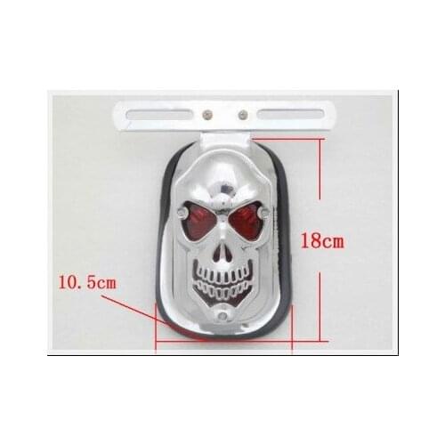 Skull Skeleton Rear Tail Light Mount Plate for Honda Shadow VT Chopper Custom