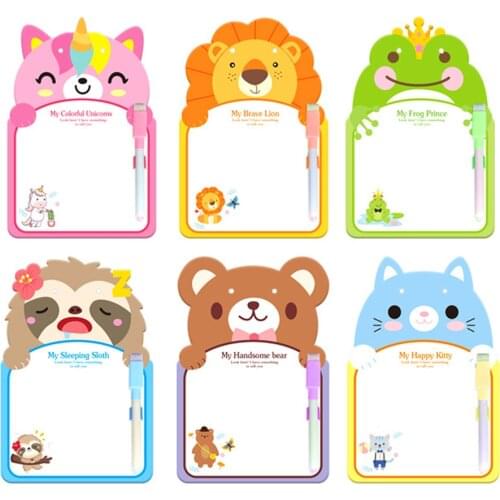 Kid Montessori Drawing Board Double-Sided Rewritable Children Early Education DIY Creative Mini Writing Board Learning Set Gifts