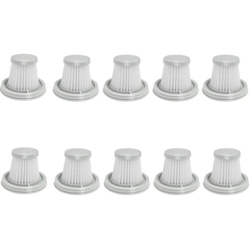 10PCS HEPA Filter For XIAOMI MIJIA Handy Vacuum Cleaner Home Car Mini Wireless Washable Filter Spare Parts Accessories