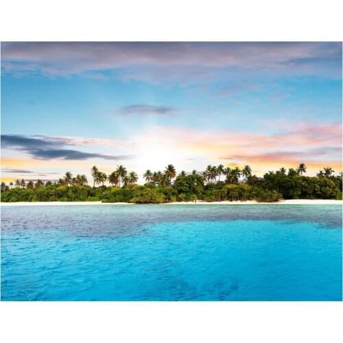 7*5 Feet Sea View Beach Scenery Photography Background Baby Photo Backdrop Studio Props Summer Party Supplies Home Decor