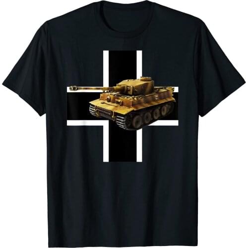 Wehrmacht Panzer WWII German Army Tiger I Tank T-Shirt. Summer Cotton O-Neck Short Sleeve Mens T Shirt New S-3XL