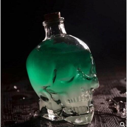 Crystal Taro Skull Glass cup Party Transparent Champagne Cocktail Beer Coffee Bottle Drinking Bar Tool 1Pcs 400 / 750ml