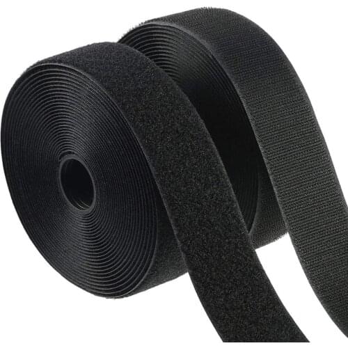 25Meter/Pair Rolls 20mm Hook And Loop Fastener Tape No Glue Velcros Adhesive Sewing-On Strips Magic Tape
