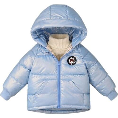 Cute Baby Down Cotton Jacket Kids Girls Boys Light 2021 New Winter Cartoon Warm Clothes childrens outerwear clothing Coat 2-6Y