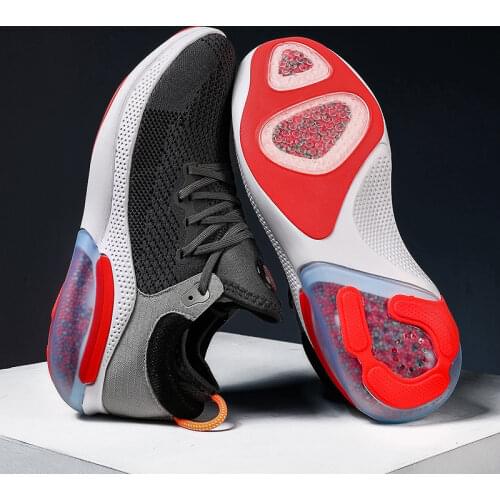 Foam Particles Air Cushion Running Shoes Men Breathable Jogging Walking Athletics Trainer Sports Shoes Soft Bottom Men Sneakers