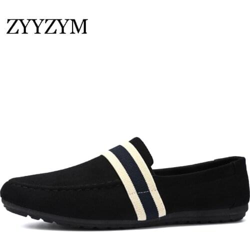 ZYYZYM Spring Summer Men Loafers Casual Shoes Canvas Man Shoes Light Breathable Fashion Flat Footwear Eur 38-44