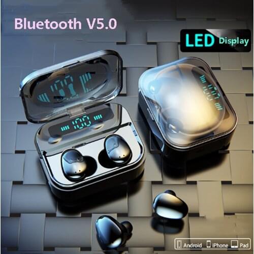 TWS Earbuds Wireless Bluetooth 5.0 Earphone 6D Stereo HiFi Headphone Sport Gaming Headset with Microphone for HUAWEI Xiaomi