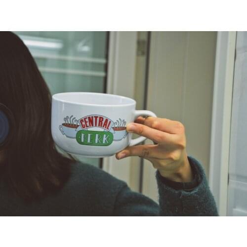 New White 600ML Friends TV Show Series Central Perk Ceramic Coffee Tea Cup Mug