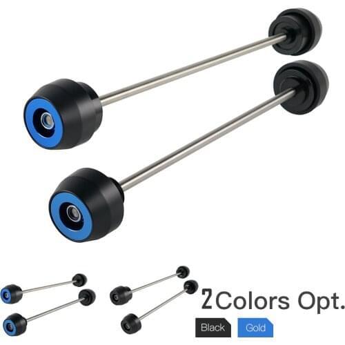 NICECNC Aluminum Delrin Motorcycle Front Rear Axle Sliders for Husqvarna Vitpilen Svartpilen 701