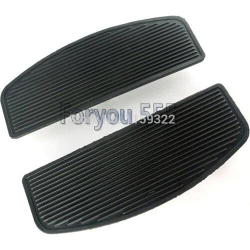 Motorcycle Front Rubber Rider Insert Floorboard Foot Pegs Footrest Pedal for Harley Touring Road Street Electra Glide FLHT Moto