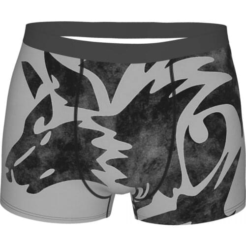 Tribal Wolf Wolf Romantic Horror Film Underpants Homme Panties Man Underwear Ventilate Shorts Boxer Briefs