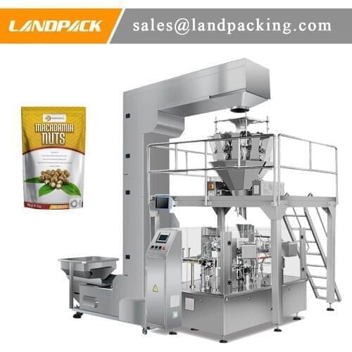 Nuts Premade Doypack Pouch Packaging And Sealing Machine