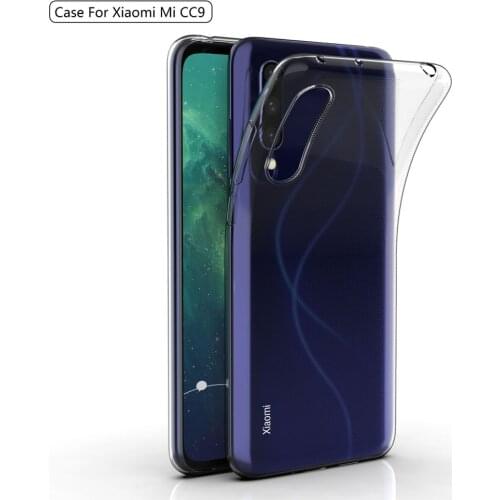 TPU Clear Case for Xiaomi Mi CC9 Transparent Soft TPU Dropproof Shockproof Phone Case for Xiaomi CC 9 CC9 Protection Cover