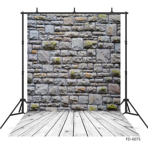 Retro Brick Wall Photo Backdrop Wooden Plank Vinyl Cloth Background for Baby Children Portrait Pets Photobooth Photography Props