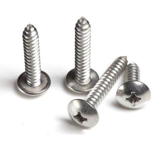 M2.9 Phillips Screw Truss Head Self-Tapping Screws Machine Stainless Steel Bolts Length 9.5mm-35mm