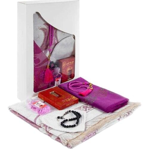 Special Set for Ramadan Religious Islamic Muslim Prayer Rug Prayer Quality Turkey Gift Special Happy