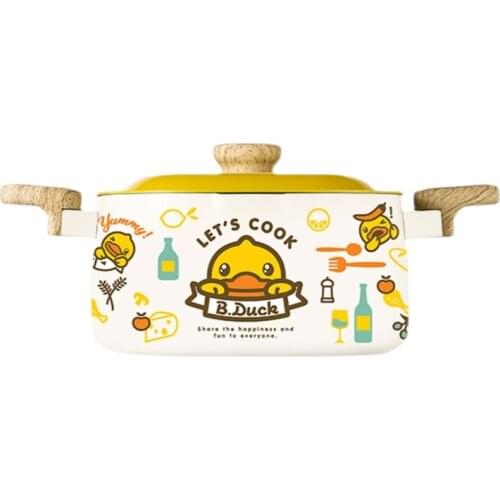 TT Cooker King Small Yellow Duck Stockpot Non-Stick Pan Household Stew-Pan Large Capacity Gas Induction Cooker Universal 22cm