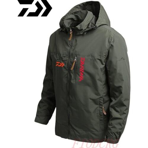 Daiwa Outdoors Autumn Winter Fishing Clothes Windproof Hiking Jacket UV-Proof Trekking Multi-function Daiwa Fishing Trip Jacket