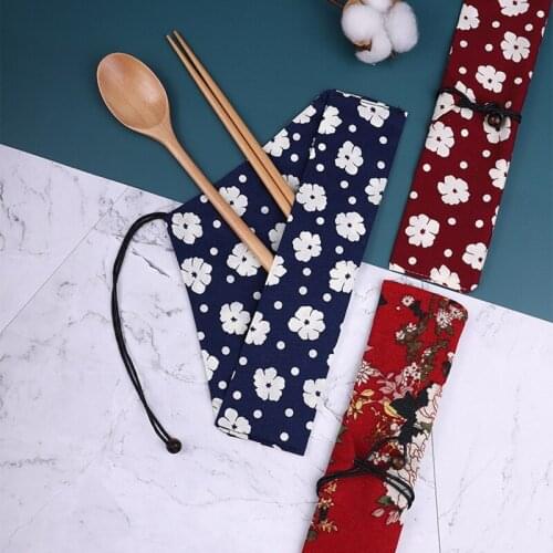 Vintage Chinese Chopsticks Wooden Cutlery Portable Environmentally Sets Wooden Chopsticks Spoons Travel Suit Kittchen Tools