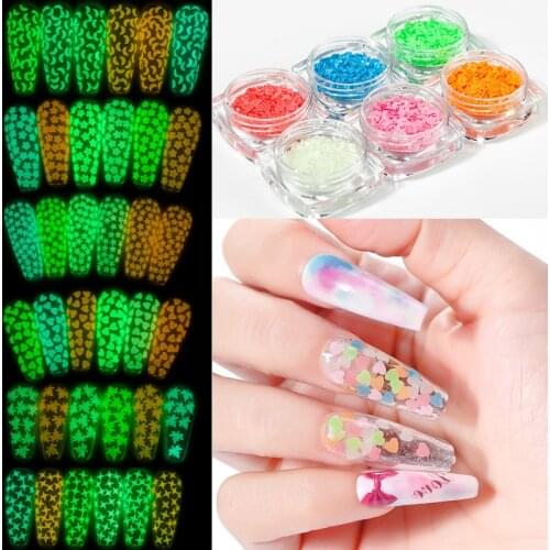 Mirror Sparkly Butterfly Nail Sequins Paillette Mixed Colors Nail Holographics Glitter 3D Flakes Slices Spangle Art Accessories