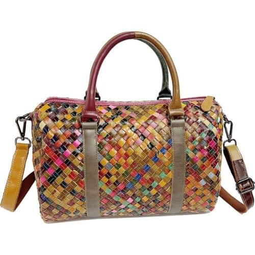 100% Genuine leather Women handbag New European and American fashion female cowhide hand bag flow single shoulder slung tote bag