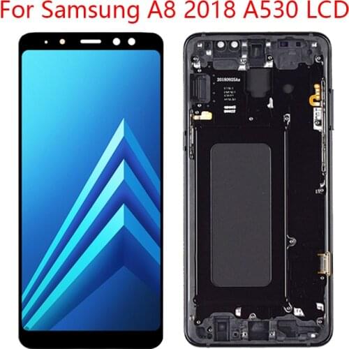 Suitable for SAMSUNG GALAXY A8 2018 A530 A530F LCD display touch screen digitizer assembly A8 2018 Duos LCD A530F/DS Amoled