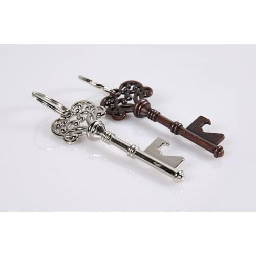 1PC Mini Portable Key Shape Steel Bottle Openers Beer Wine Bottle Opener Keychain Opener Tool OK 0266