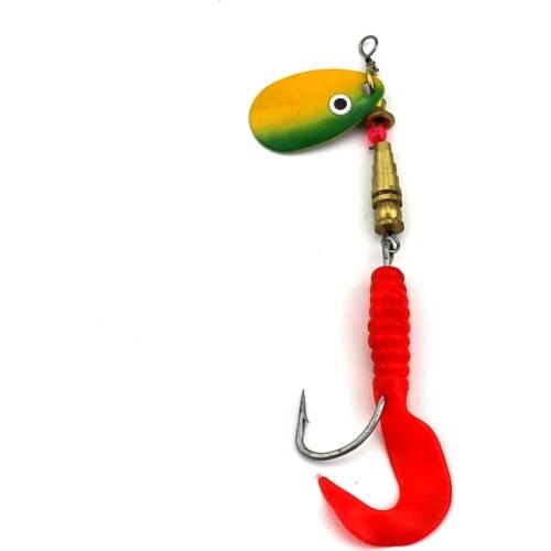 Big Sale 10pcs/lot Metal Fishing Spinnerbait With Soft Lure Isca Artificial Feather Hooks Noise Fishing Tackle 10.5cm 7.3g